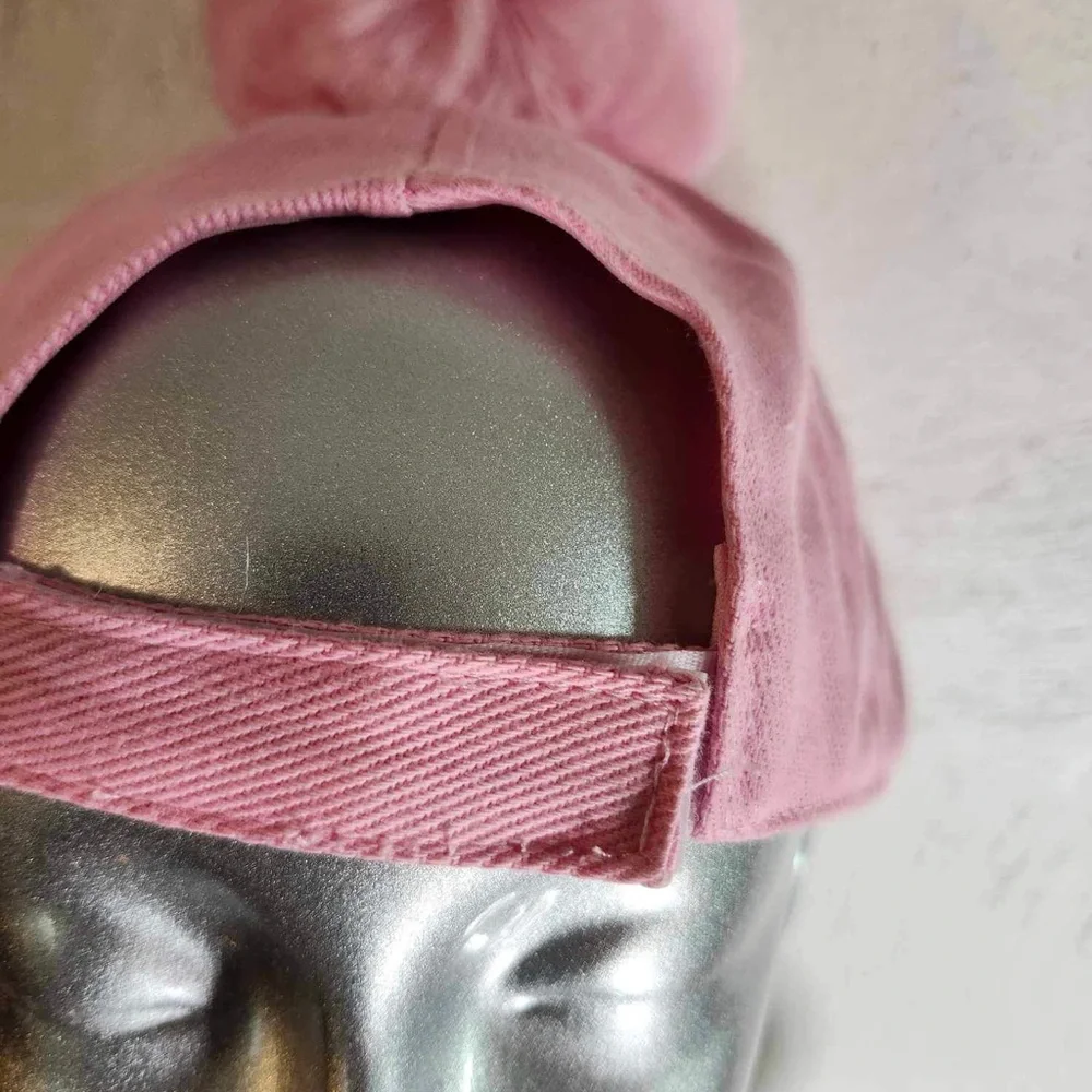 Pom Pom Baseball Cap - Picture 3 of 4